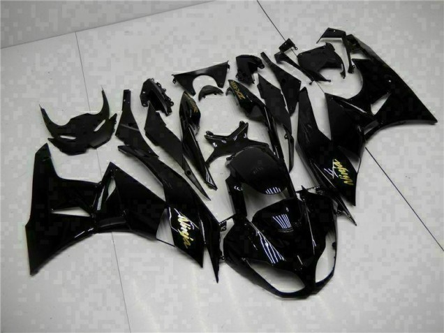 Buy 2009-2012 Black Gold Ninja Kawasaki ZX6R Motorcycle Replacement Fairings Buy 2009-2012 Black Gold Ninja Kawasaki ZX6R Motorcycle Replacement Fairings