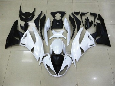 Buy 2009-2012 White Kawasaki ZX6R Motorcyle Fairings