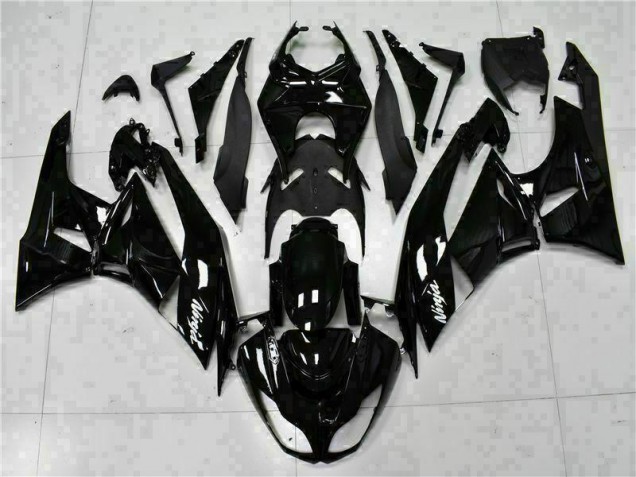 Buy 2009-2012 Black White Ninja Kawasaki ZX6R Replacement Fairings