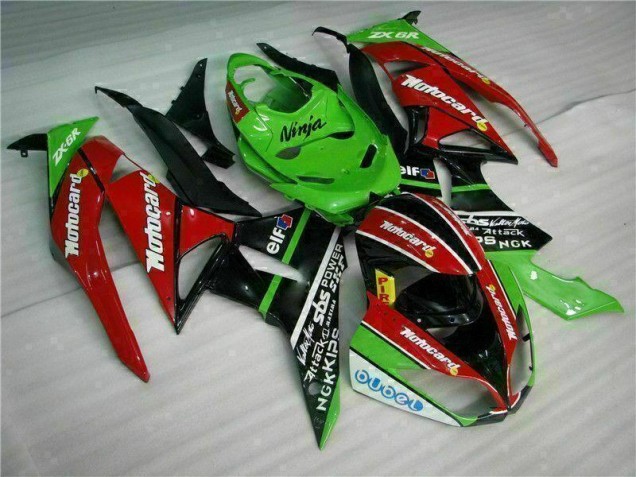 Buy 2009-2012 Black Red Green Motorcard Kawasaki ZX6R Motor Fairings Buy 2009-2012 Black Red Green Motorcard Kawasaki ZX6R Motor Fairings