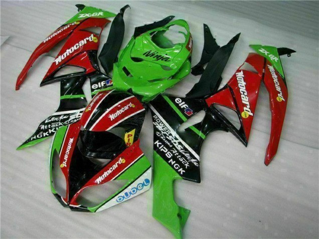 Buy 2009-2012 Black Red Green Motorcard Kawasaki ZX6R Motor Fairings Buy 2009-2012 Black Red Green Motorcard Kawasaki ZX6R Motor Fairings
