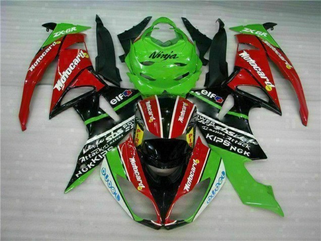 Buy 2009-2012 Black Red Green Motorcard Kawasaki ZX6R Motor Fairings Buy 2009-2012 Black Red Green Motorcard Kawasaki ZX6R Motor Fairings