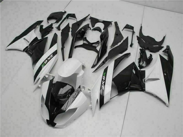 Buy 2009-2012 Black White Kawasaki ZX6R Motorcycle Fairings Buy 2009-2012 Black White Kawasaki ZX6R Motorcycle Fairings