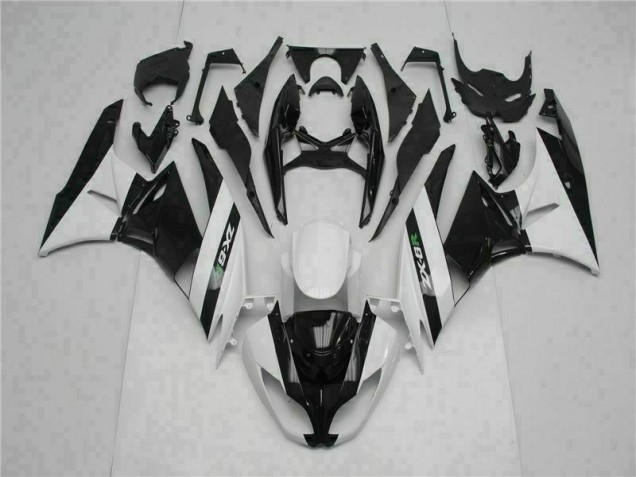 Buy 2009-2012 Black White Kawasaki ZX6R Motorcycle Fairings Buy 2009-2012 Black White Kawasaki ZX6R Motorcycle Fairings