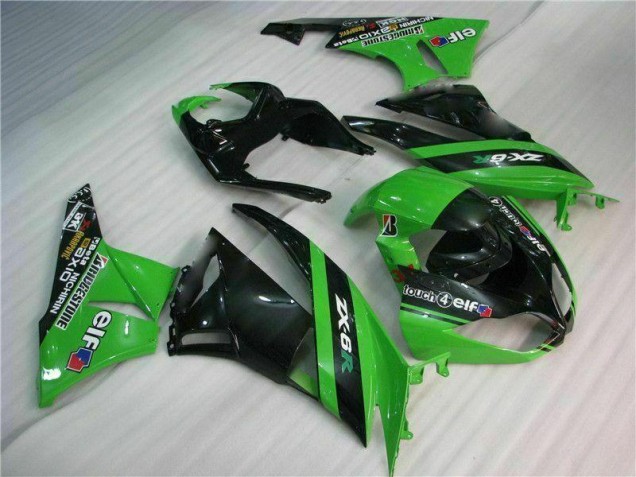 Buy 2009-2012 Black Green Kawasaki ZX6R Motorcycle Fairing Buy 2009-2012 Black Green Kawasaki ZX6R Motorcycle Fairing