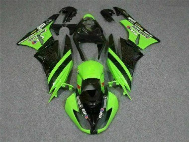 Buy 2009-2012 Black Green 3M Touch4 Kawasaki ZX6R Motorbike Fairing