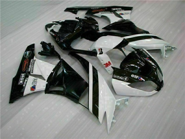 Buy 2009-2012 Black White 3M Touch4 Kawasaki ZX6R Bike Fairings Buy 2009-2012 Black White 3M Touch4 Kawasaki ZX6R Bike Fairings