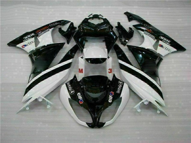 Buy 2009-2012 Black White 3M Touch4 Kawasaki ZX6R Bike Fairings Buy 2009-2012 Black White 3M Touch4 Kawasaki ZX6R Bike Fairings