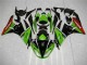 Buy 2009-2012 Green Black Red Kawasaki ZX6R Bike Fairing