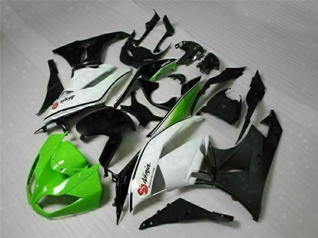 Buy 2009-2012 Green Black White 25 Kawasaki ZX6R Bike Fairings Buy 2009-2012 Green Black White 25 Kawasaki ZX6R Bike Fairings