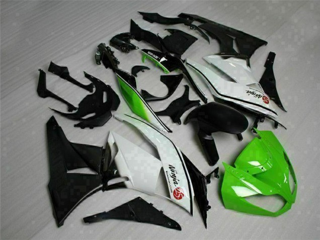 Buy 2009-2012 Green Black White 25 Kawasaki ZX6R Bike Fairings Buy 2009-2012 Green Black White 25 Kawasaki ZX6R Bike Fairings