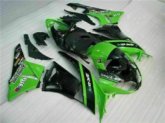 Buy 2009-2012 Green Black Kawasaki ZX6R Motor Bike Fairings Buy 2009-2012 Green Black Kawasaki ZX6R Motor Bike Fairings