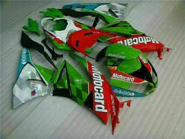 Buy 2009-2012 Red Green Motocard Kawasaki ZX6R Replacement Motorcycle Fairings Buy 2009-2012 Red Green Motocard Kawasaki ZX6R Replacement Motorcycle Fairings