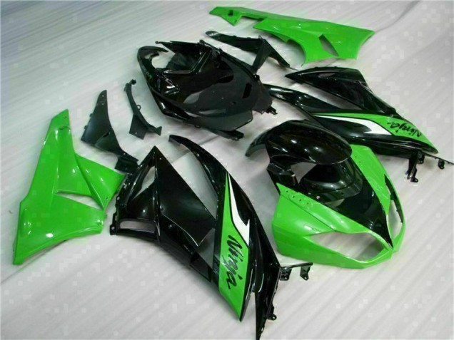 Buy 2009-2012 Black Green Kawasaki ZX6R Bike Fairing Kit Buy 2009-2012 Black Green Kawasaki ZX6R Bike Fairing Kit