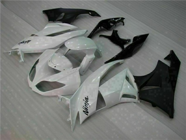 Buy 2009-2012 White Black Kawasaki ZX6R Motorcycle Fairings Kits Buy 2009-2012 White Black Kawasaki ZX6R Motorcycle Fairings Kits