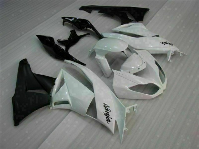 Buy 2009-2012 White Black Kawasaki ZX6R Motorcycle Fairings Kits Buy 2009-2012 White Black Kawasaki ZX6R Motorcycle Fairings Kits