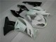 Buy 2009-2012 White Black Kawasaki ZX6R Motorcycle Fairings Kits