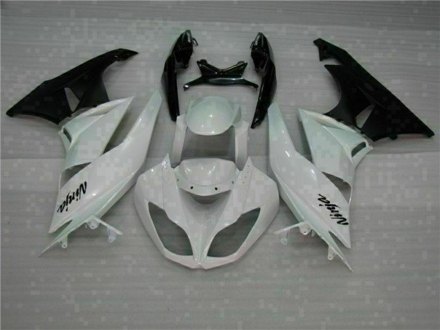 Buy 2009-2012 White Black Kawasaki ZX6R Motorcycle Fairings Kits Buy 2009-2012 White Black Kawasaki ZX6R Motorcycle Fairings Kits