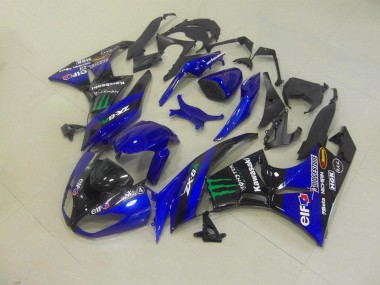 Buy 2009-2012 Blue Monster Kawasaki ZX6R Bike Fairing Kit