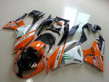Buy 2009-2012 Orange Monster Kawasaki ZX6R Motorcycle Replacement Fairings
