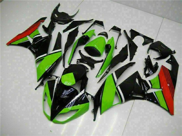 Buy 2009-2012 Black Green Red Kawasaki ZX6R Bike Fairing Kit Buy 2009-2012 Black Green Red Kawasaki ZX6R Bike Fairing Kit