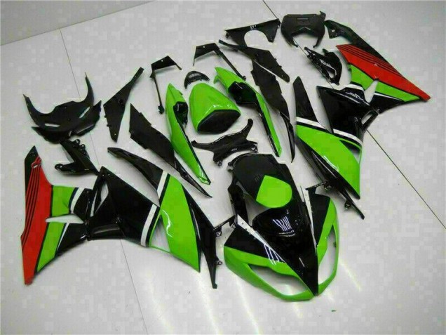 Buy 2009-2012 Black Green Red Kawasaki ZX6R Bike Fairing Kit Buy 2009-2012 Black Green Red Kawasaki ZX6R Bike Fairing Kit