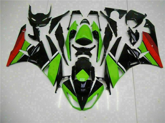 Buy 2009-2012 Black Green Red Kawasaki ZX6R Bike Fairing Kit Buy 2009-2012 Black Green Red Kawasaki ZX6R Bike Fairing Kit