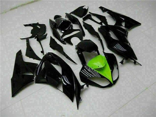Buy 2009-2012 Black Green Kawasaki ZX6R Moto Fairings Buy 2009-2012 Black Green Kawasaki ZX6R Moto Fairings