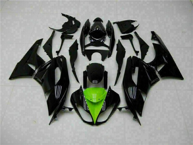 Buy 2009-2012 Black Green Kawasaki ZX6R Moto Fairings Buy 2009-2012 Black Green Kawasaki ZX6R Moto Fairings