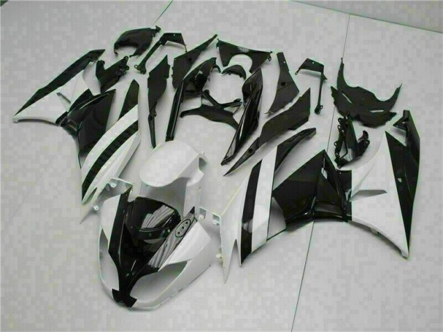 Buy 2009-2012 White Black Kawasaki ZX6R Motorcycle Replacement Fairings Buy 2009-2012 White Black Kawasaki ZX6R Motorcycle Replacement Fairings