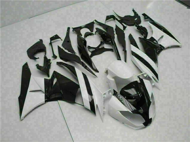 Buy 2009-2012 White Black Kawasaki ZX6R Motorcycle Replacement Fairings Buy 2009-2012 White Black Kawasaki ZX6R Motorcycle Replacement Fairings