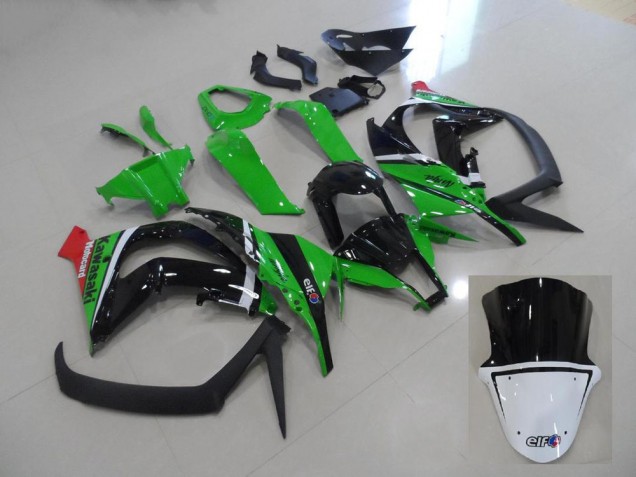 Buy 2011-2015 Green and Black Kawasaki ZX10R Motorcycle Fairings Kits