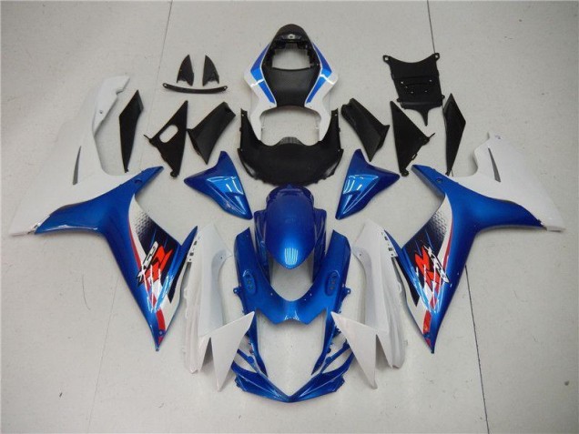Buy 2011-2021 Blue White Suzuki GSXR 600/750 Motorcycle Replacement Fairings