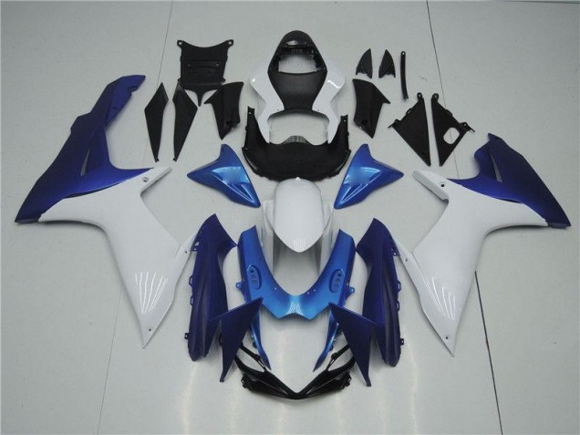 Buy 2011-2021 White Blue Suzuki GSXR 600/750 Replacement Fairings