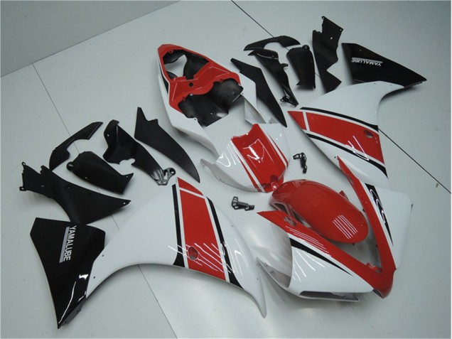 Buy 2012-2014 White Red Black Yamaha YZF R1 Motorcylce Fairings