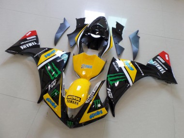 Buy 2012-2014 Yellow Black Monster Yamaha YZF R1 Replacement Fairings