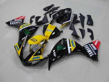 Buy 2012-2014 Yellow Black Monster Yamaha YZF R1 Motor Fairings