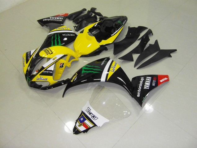 Buy 2012-2014 Yellow Monster Yamaha YZF R1 Motorcycle Fairings Kit