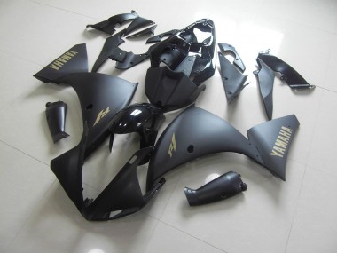 Buy 2012-2014 Matte Black Gold Sticker Yamaha YZF R1 Motor Bike Fairings