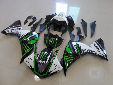 Buy 2012-2014 White Green Big Monster Yamaha YZF R1 Motorcycle Fairings Kits