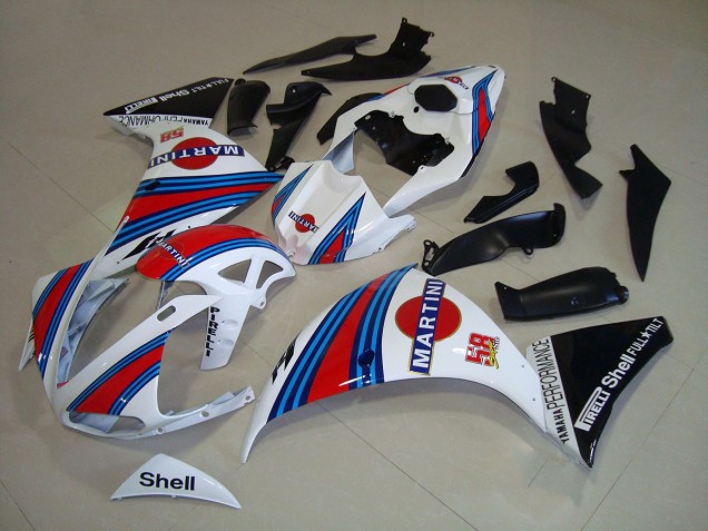 Buy 2012-2014 White Black Martini Yamaha YZF R1 Replacement Fairings