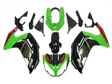 Buy 2012-2016 Green Black Kawasaki EX650 Motorbike Fairing