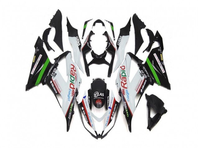 Buy 2013-2018 White Black Kawasaki ZX6R Replacement Motorcycle Fairings Buy 2013-2018 White Black Kawasaki ZX6R Replacement Motorcycle Fairings