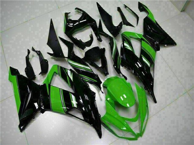 Buy 2013-2018 Black Green Kawasaki ZX6R Motor Fairings Buy 2013-2018 Black Green Kawasaki ZX6R Motor Fairings