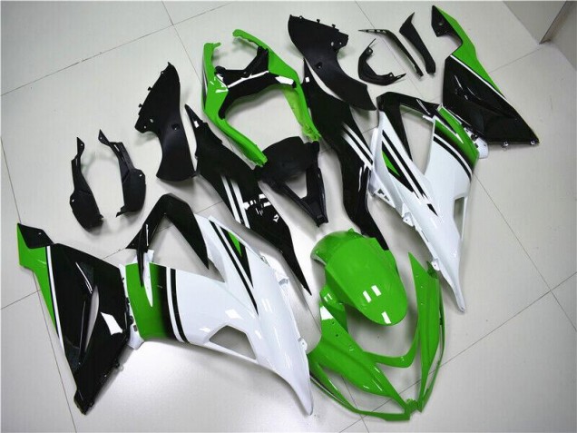 Buy 2013-2018 Green White Black Kawasaki ZX6R Motor Fairings Buy 2013-2018 Green White Black Kawasaki ZX6R Motor Fairings