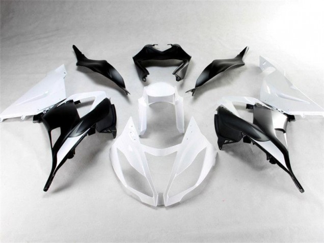 Buy 2013-2018 White Black Kawasaki ZX6R Motorbike Fairings Buy 2013-2018 White Black Kawasaki ZX6R Motorbike Fairings