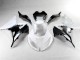 Buy 2013-2018 White Black Kawasaki ZX6R Motorbike Fairings Buy 2013-2018 White Black Kawasaki ZX6R Motorbike Fairings