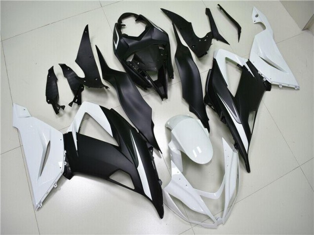Buy 2013-2018 White Black Kawasaki ZX6R Motorbike Fairings Buy 2013-2018 White Black Kawasaki ZX6R Motorbike Fairings