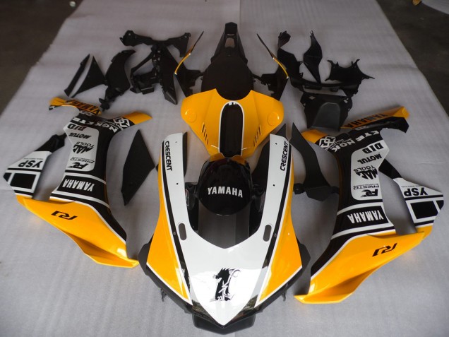 Buy 2015-2019 Yellow White Black Yamaha YZF R1 Motorbike Fairing Kits Buy 2015-2019 Yellow White Black Yamaha YZF R1 Motorbike Fairing Kits