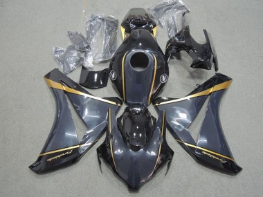 Buy 2008-2011 Black Gold Fireblade Honda CBR1000RR Motorbike Fairing Kits